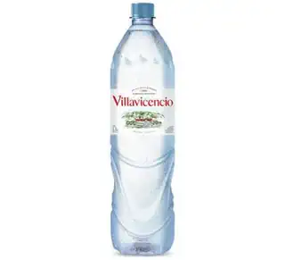 Agua Mineral Villavicencio x 1,5 lts con o sin gas.