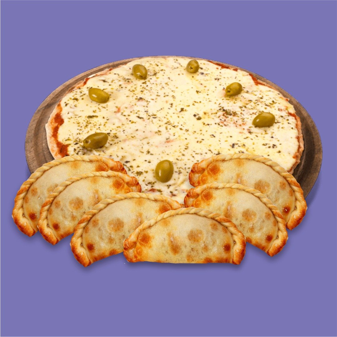 1 GRANDE DE MUZZARELLA + 6 EMPANADAS ( clásicas)